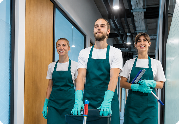 Residential Cleaning Staff Team